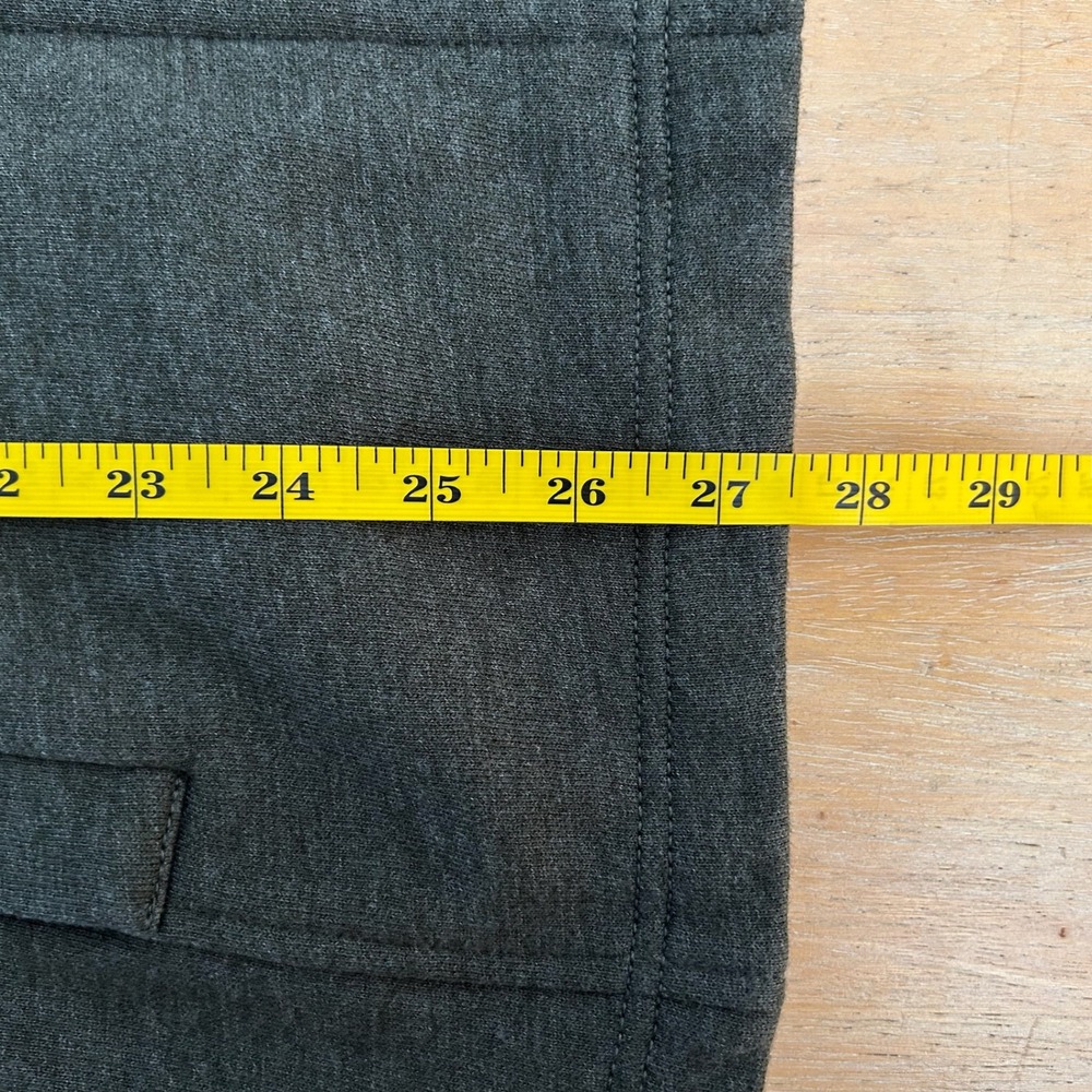 J Jill Green Chore Jacket Sz L Comfort Fleece Lined Warm Sherpa Collar Cardigan - Picture 9 of 9